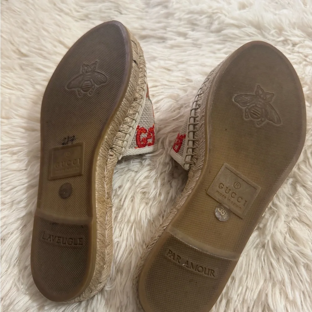Gucci Running GG Logo Canvas Espadrilles